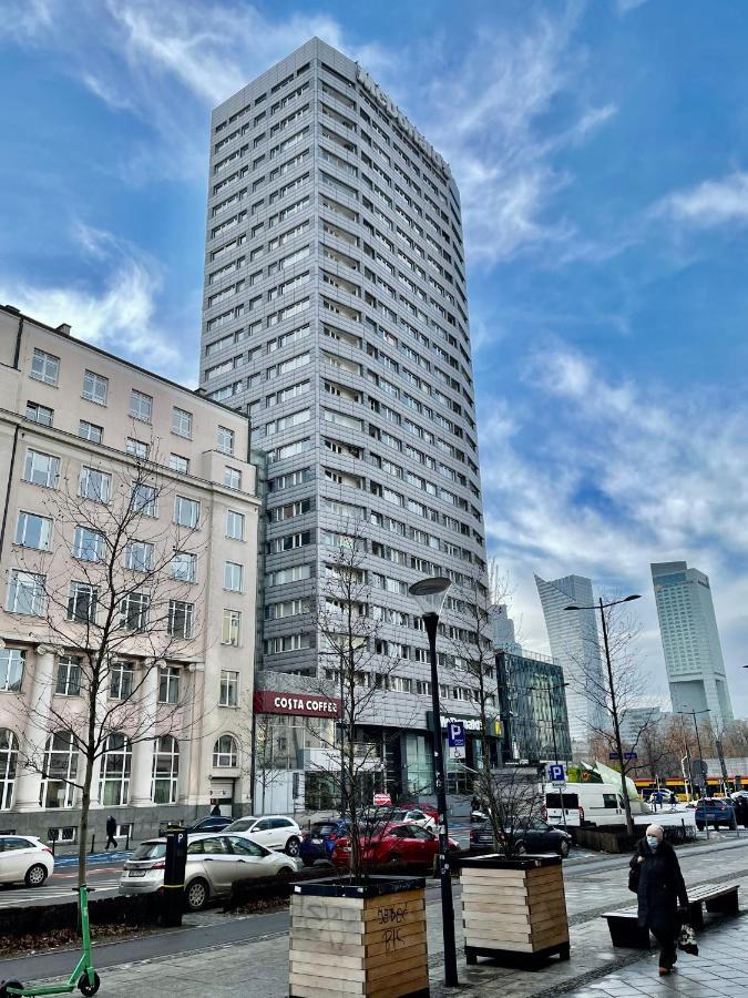 Super Apartament Blue Scisle Centrum Dwie Linie Metra Netflix Wifi 300 Mbs Panorama Miasta Warsaw Exterior photo