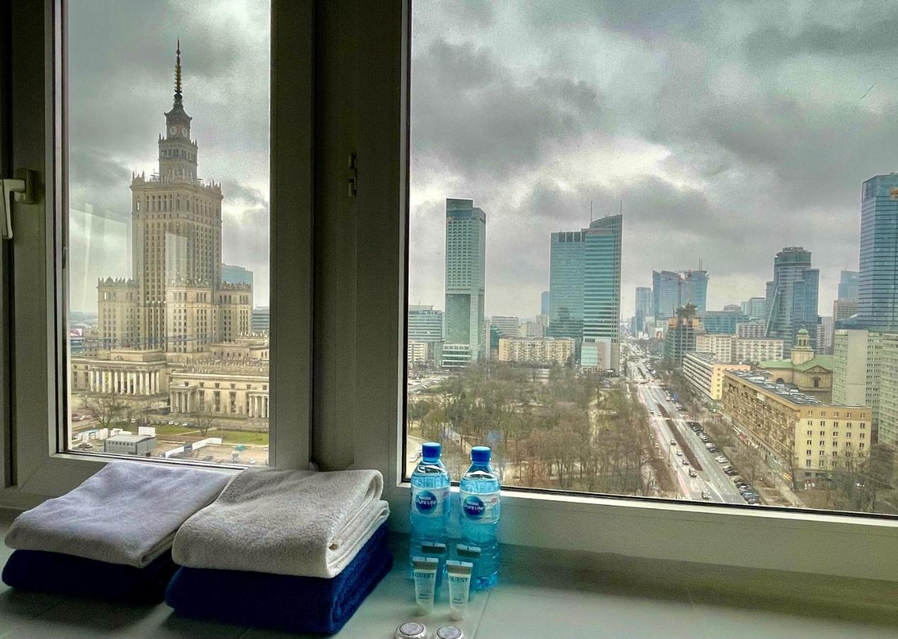 Super Apartament Blue Scisle Centrum Dwie Linie Metra Netflix Wifi 300 Mbs Panorama Miasta Warsaw Exterior photo