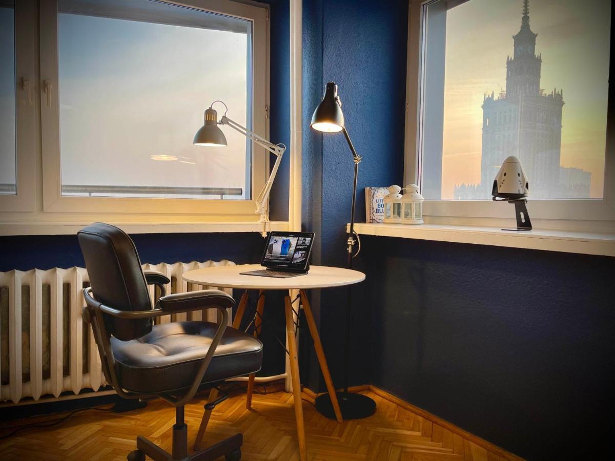 Super Apartament Blue Scisle Centrum Dwie Linie Metra Netflix Wifi 300 Mbs Panorama Miasta Warsaw Exterior photo