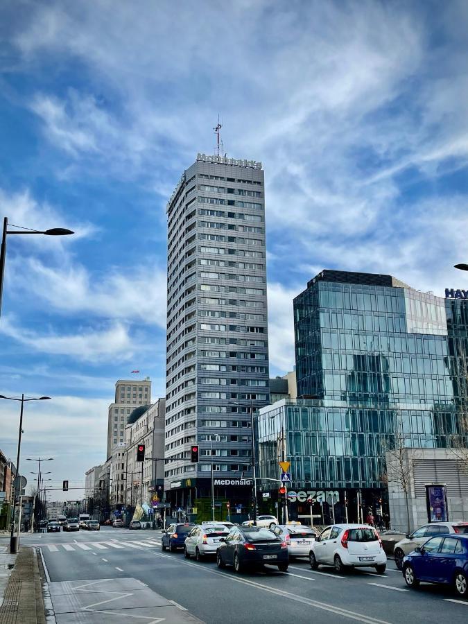 Super Apartament Blue Scisle Centrum Dwie Linie Metra Netflix Wifi 300 Mbs Panorama Miasta Warsaw Exterior photo
