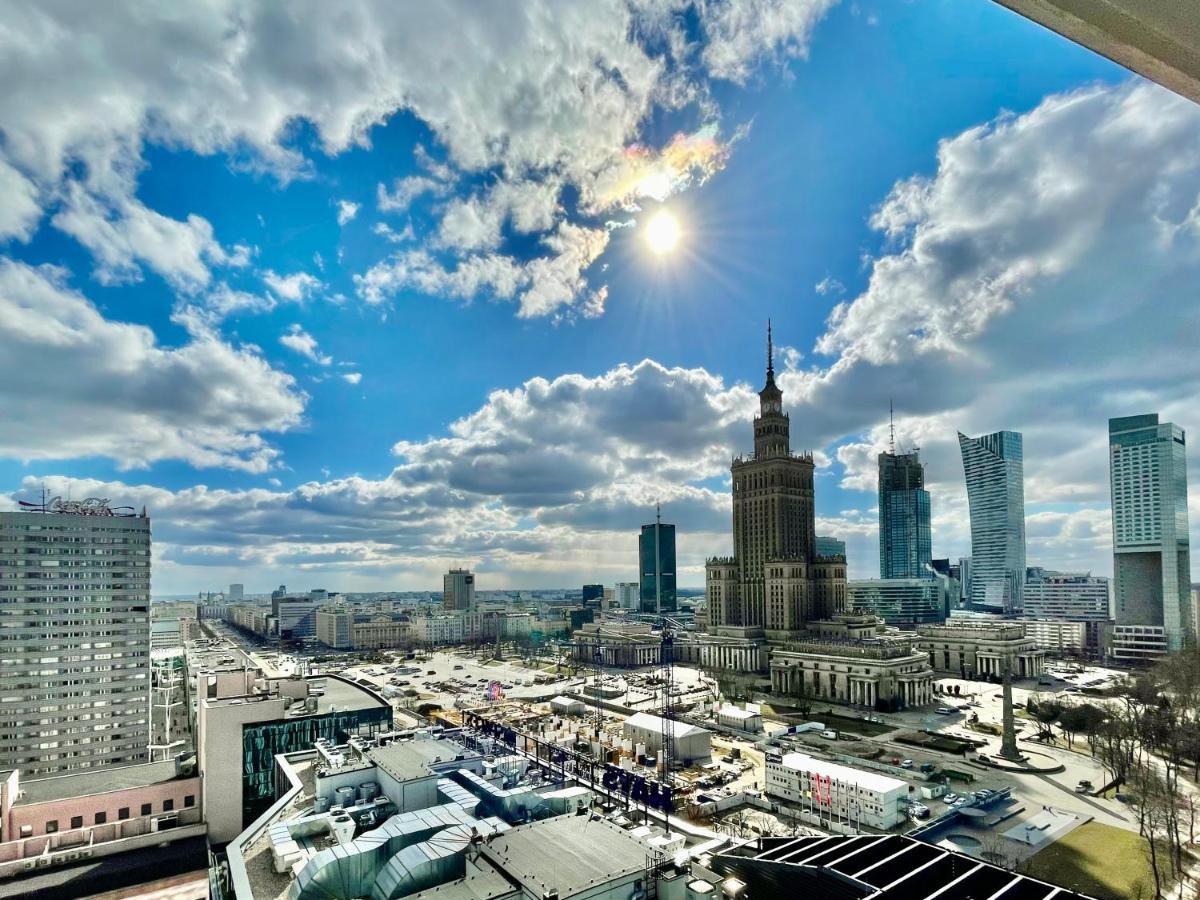 Super Apartament Blue Scisle Centrum Dwie Linie Metra Netflix Wifi 300 Mbs Panorama Miasta Warsaw Exterior photo